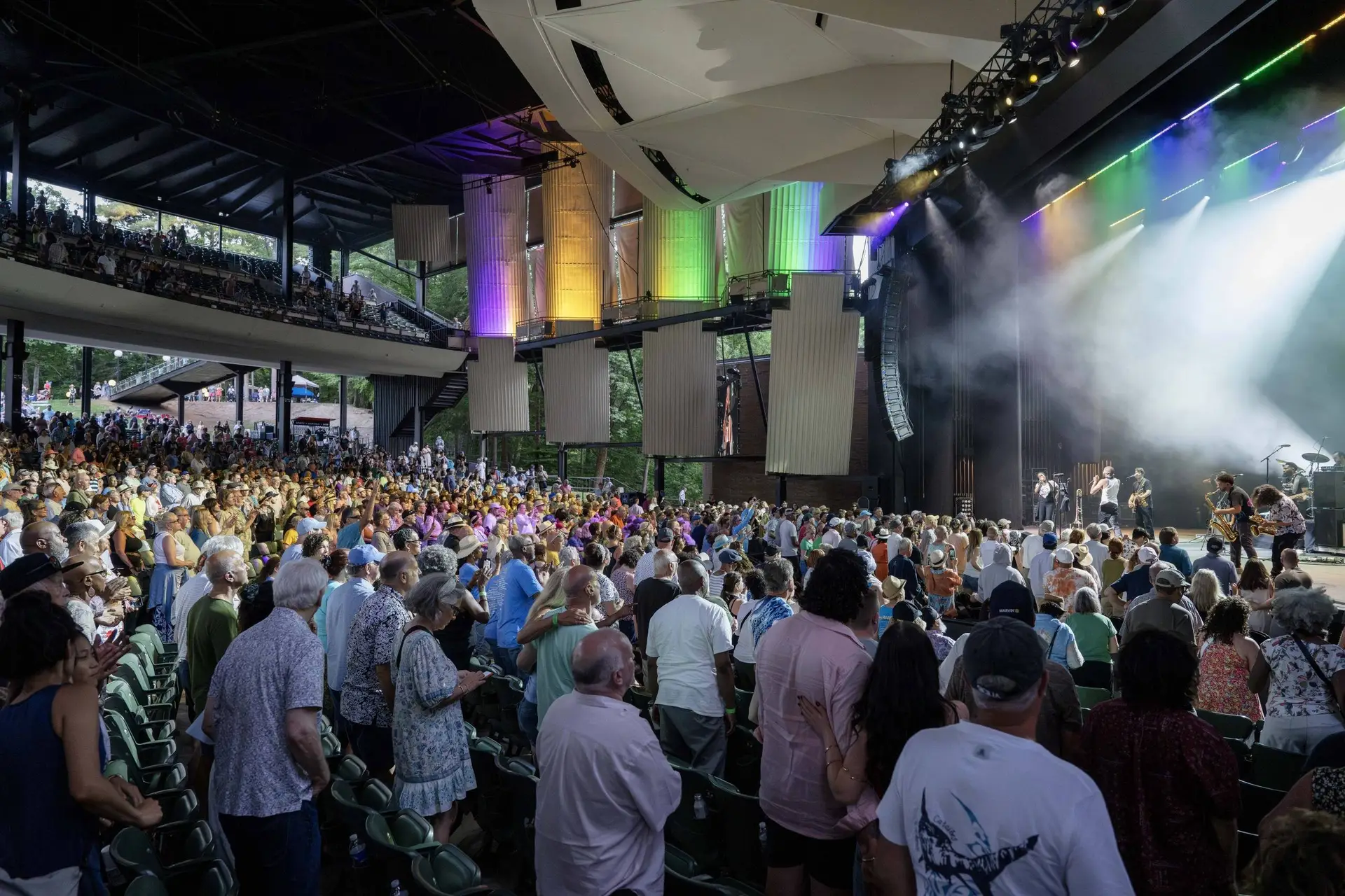 Saratoga Jazz Festival performance at SPAC amphitheater