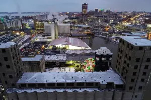 Buffalo RiverWorks Skyline Night