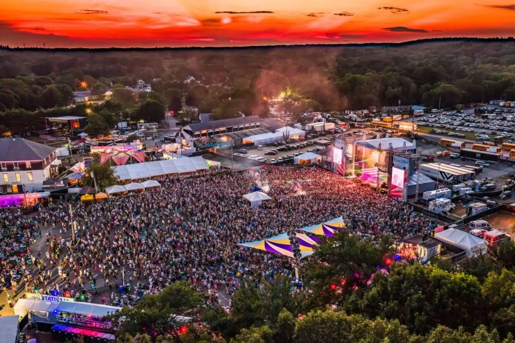 Crowd at Levitate Music and Arts Festival in Marshfield Massachusetts