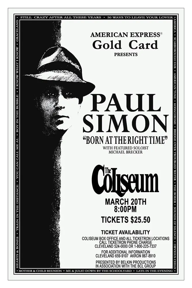 Paul Simon at Buffalo Memorial Auditorium