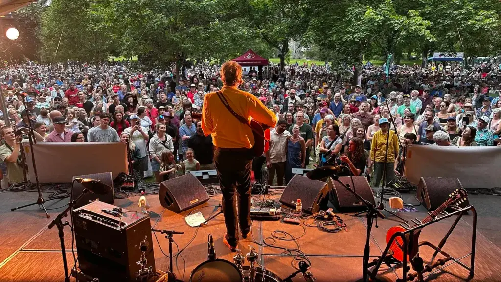 Performance at Stewart Park Festival in Perth Ontario