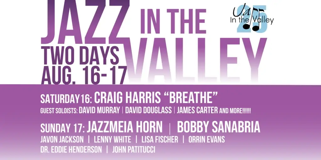 Jazz in the Valley 2026 Official Poster