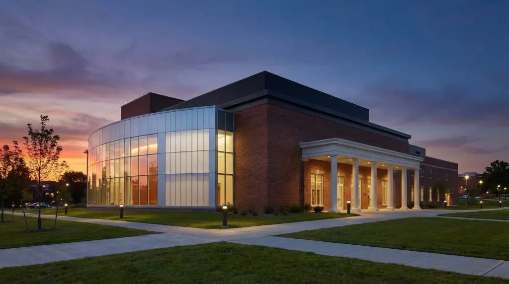 Anderson Center for the Performing Arts exterior in Binghamton, New York