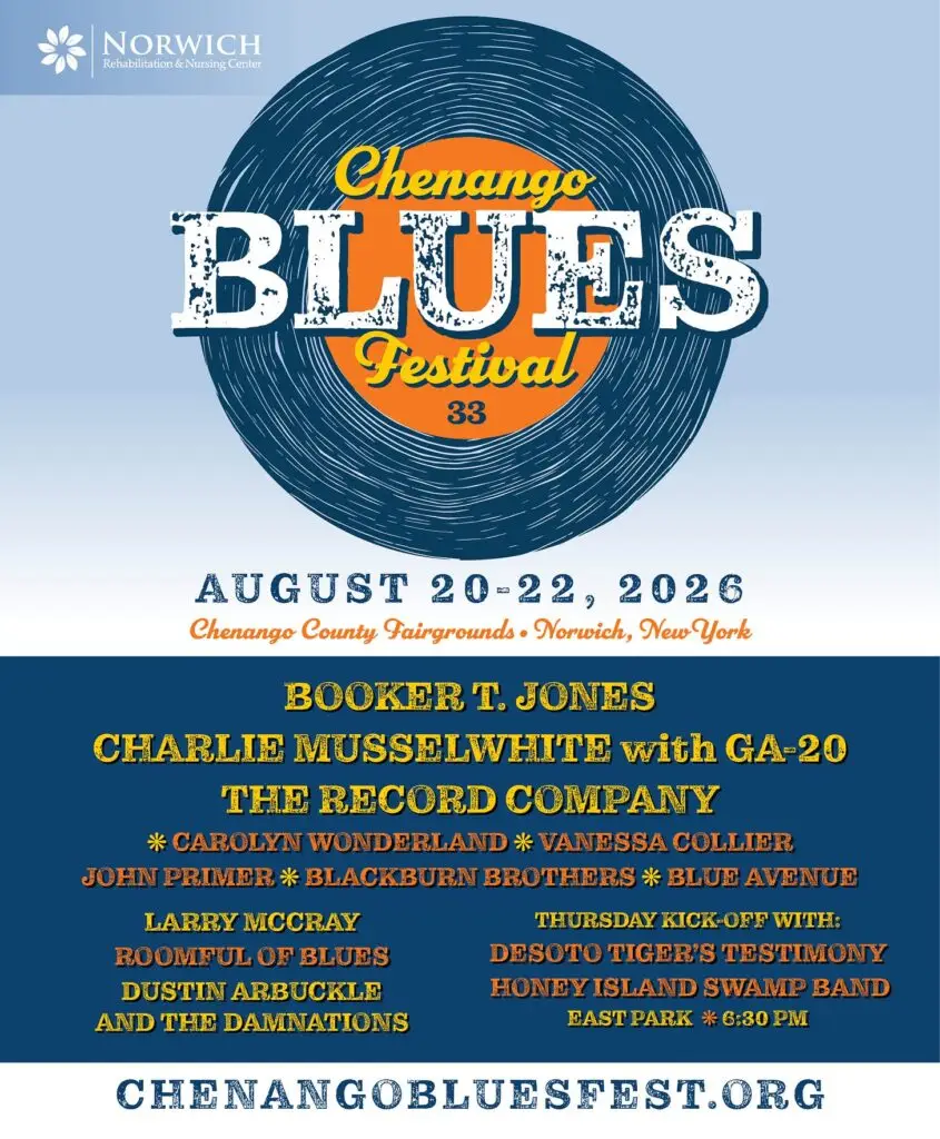 Chenango Blues Festival 2026 Official Poster