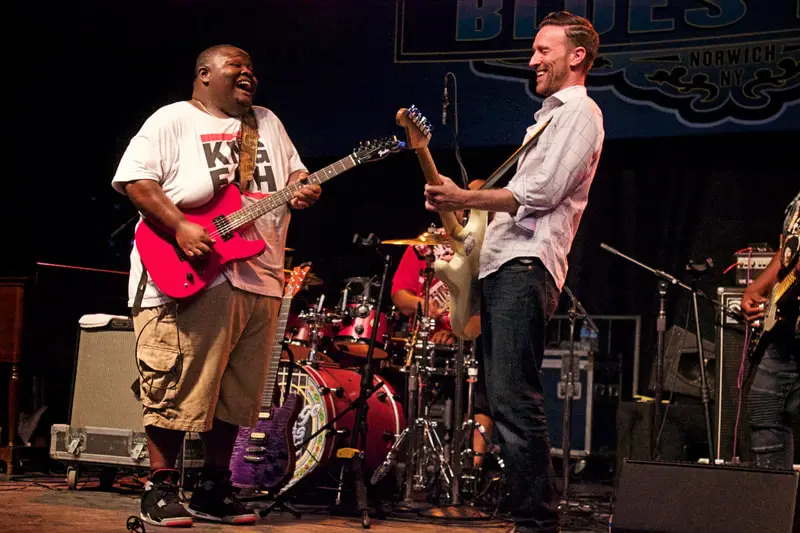 Live blues performance at the Chenango Blues Festival in Norwich, New York