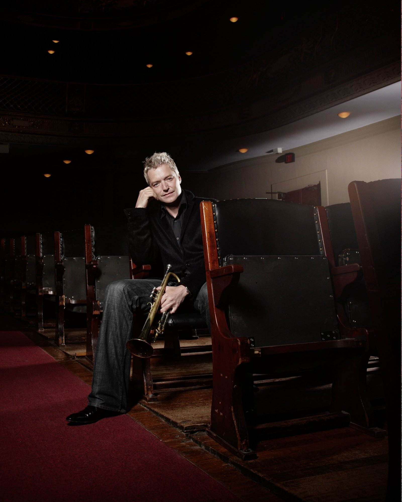 Trumpeter Chris Botti performing on stage