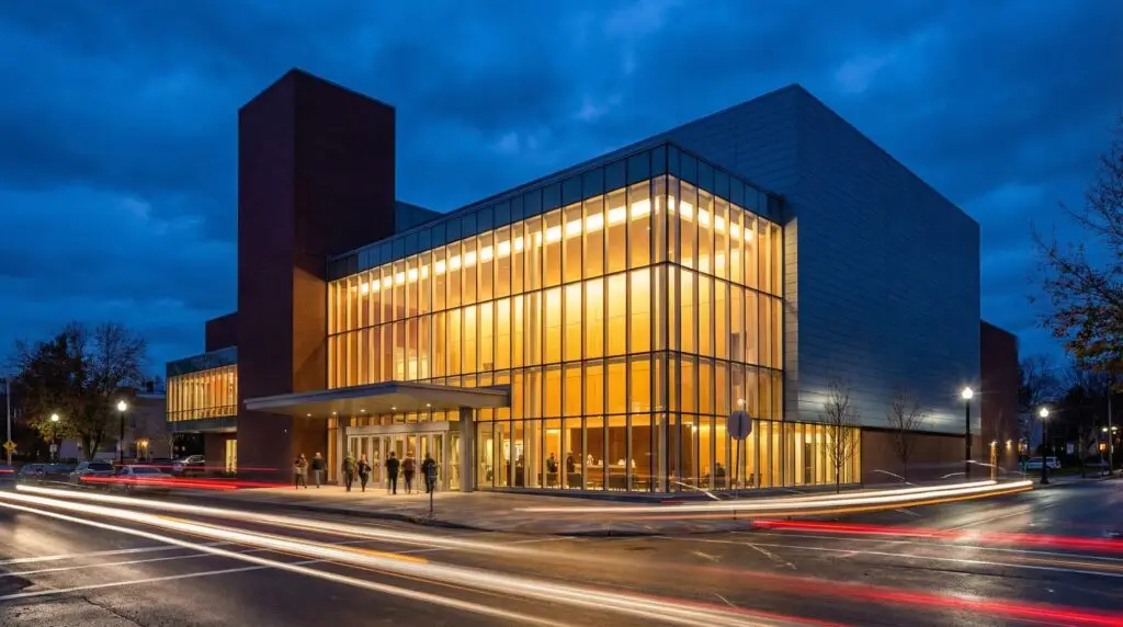 Clemens Center performing arts theater exterior in Elmira, New York
