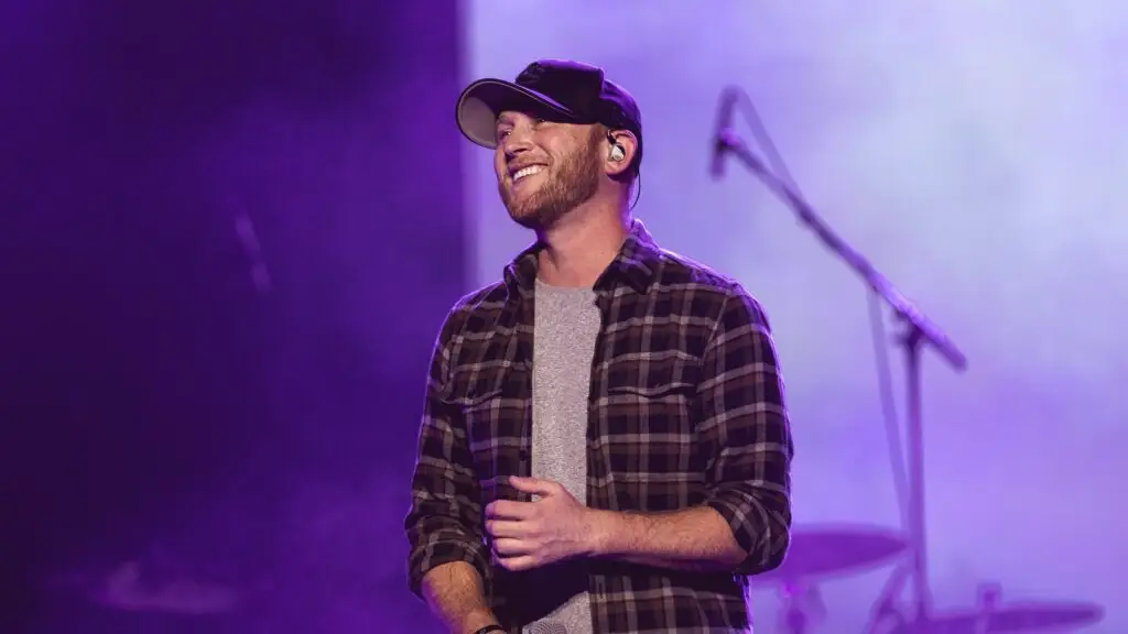 Cole Swindell performing live at KeyBank Center