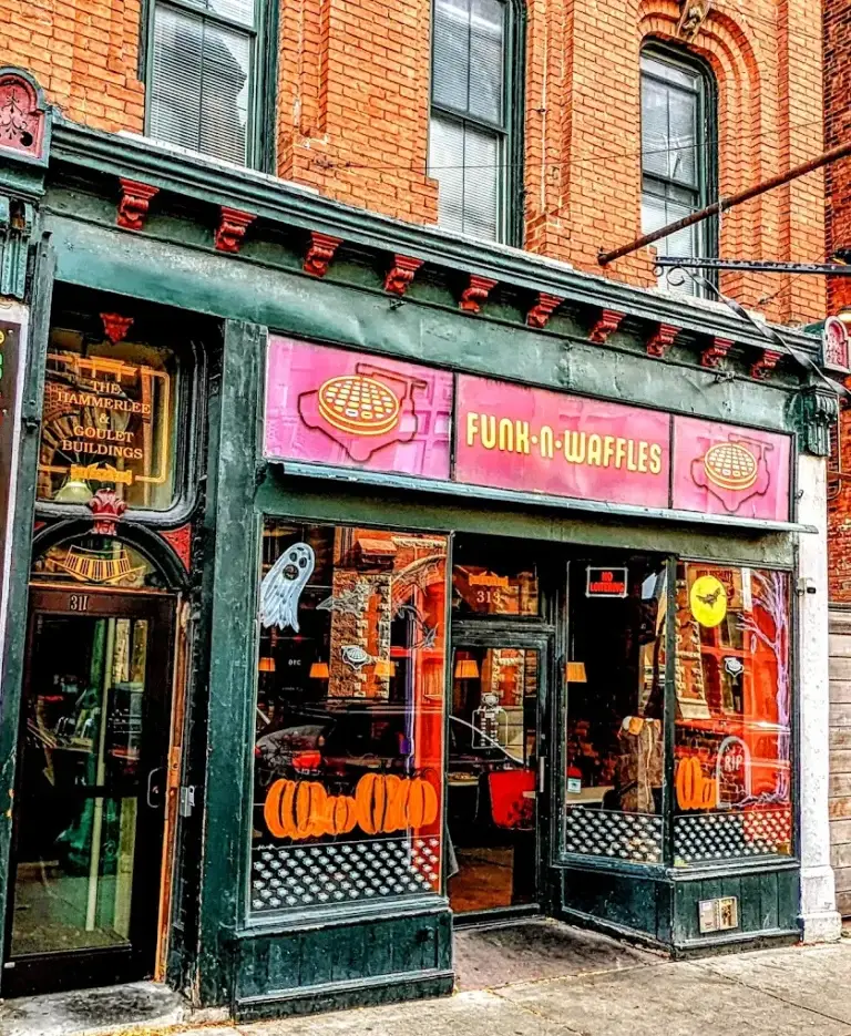 Funk n Waffles live music venue interior in Syracuse NY