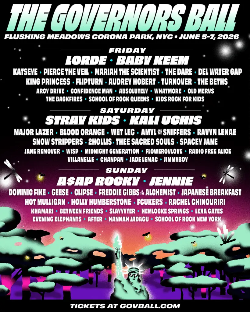 Governors Ball 2026 Official Poster
