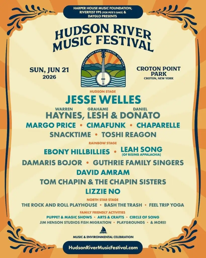 Hudson River Music Festival 2026 Official Poster
