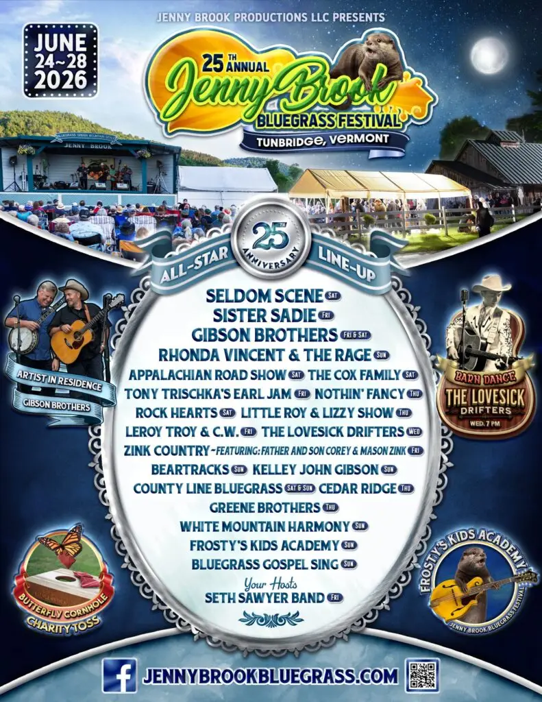 Jenny Brook Bluegrass Festival 2026 Official Poster