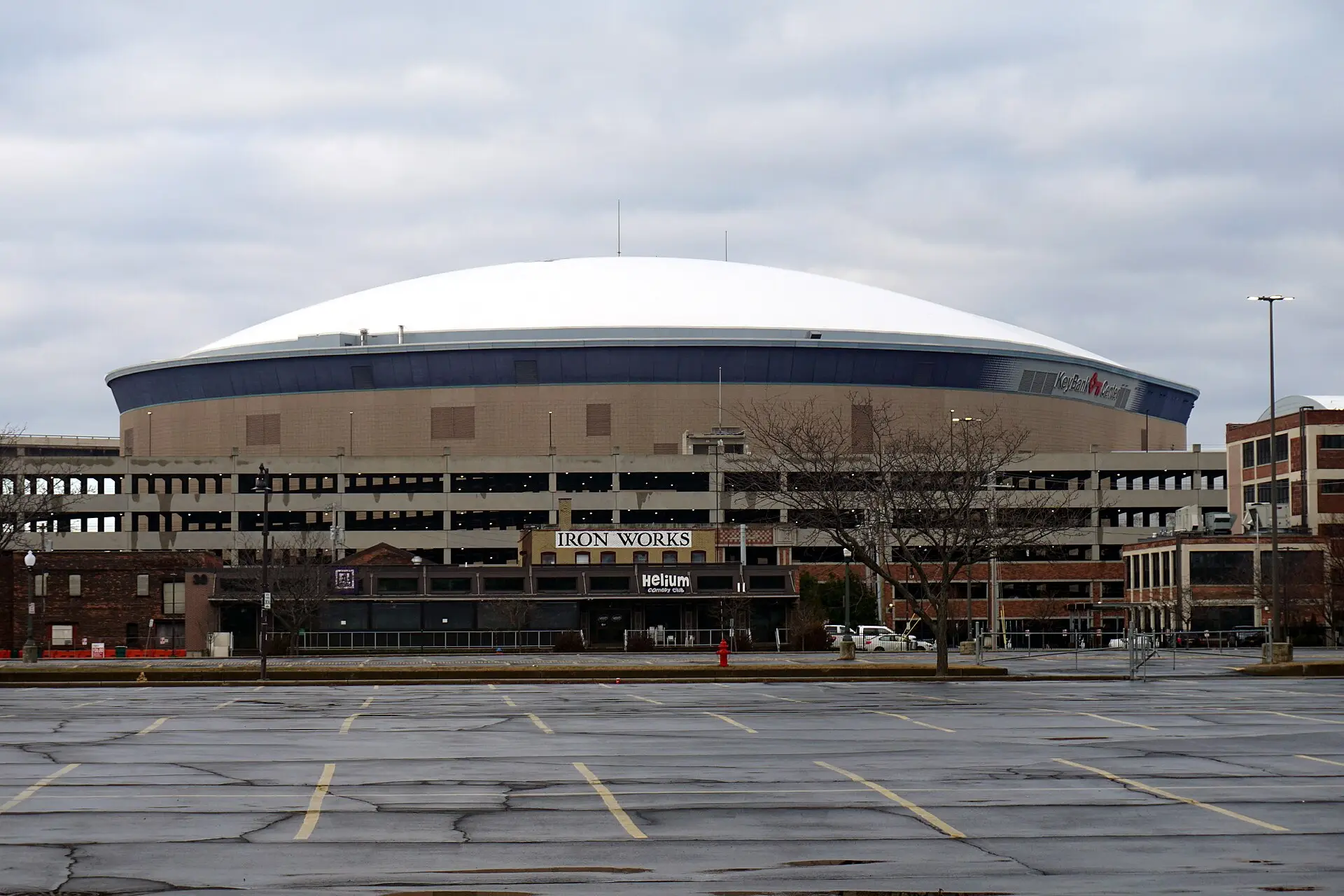KeyBank Center arena interior in Buffalo, New York