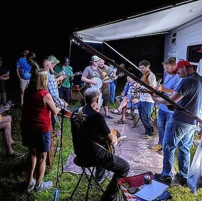 Pickin in the Pasture jam session in Lodi NY