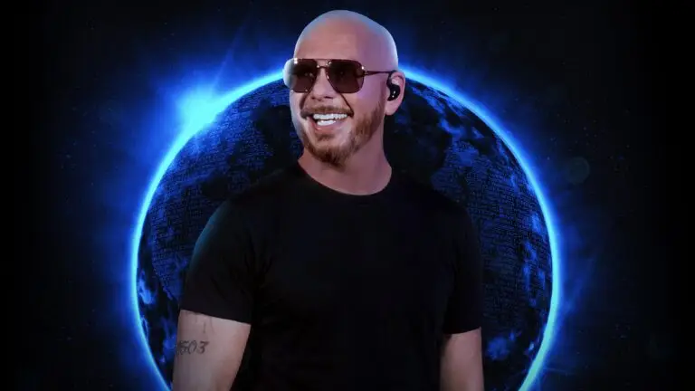 Pitbull performing live at Empower Federal Credit Union Amphitheater