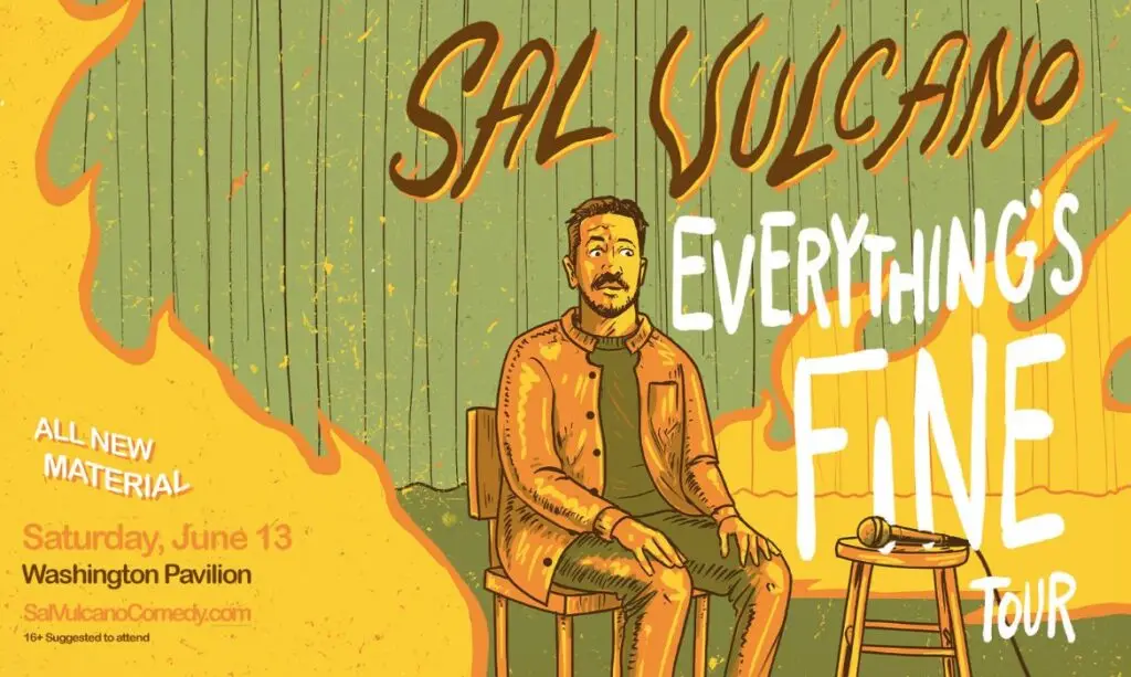 Sal Vulcano comedian Everything's Fine Tour promotional photo