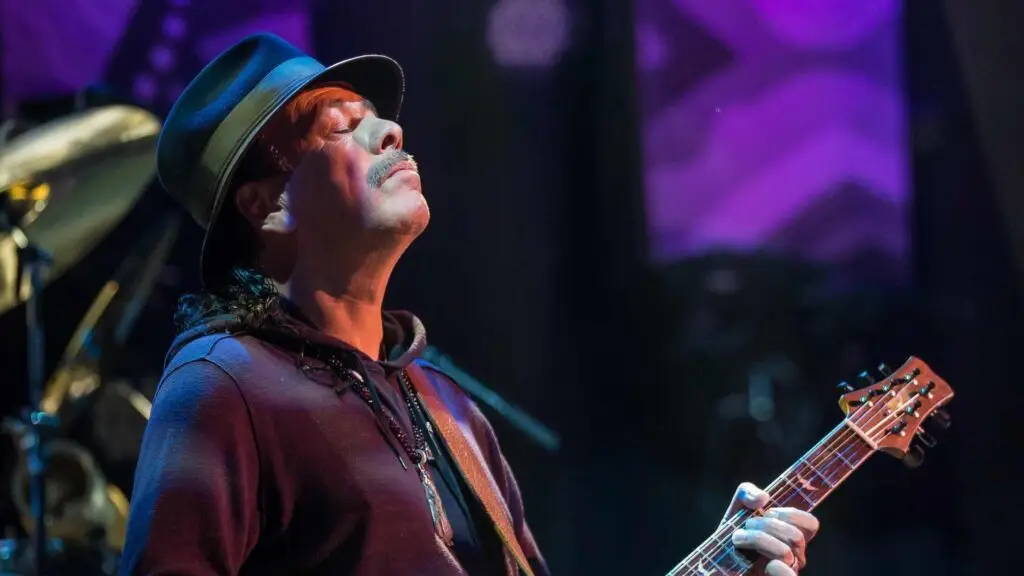 Santana performing live at SPAC (Saratoga Performing Arts Center)