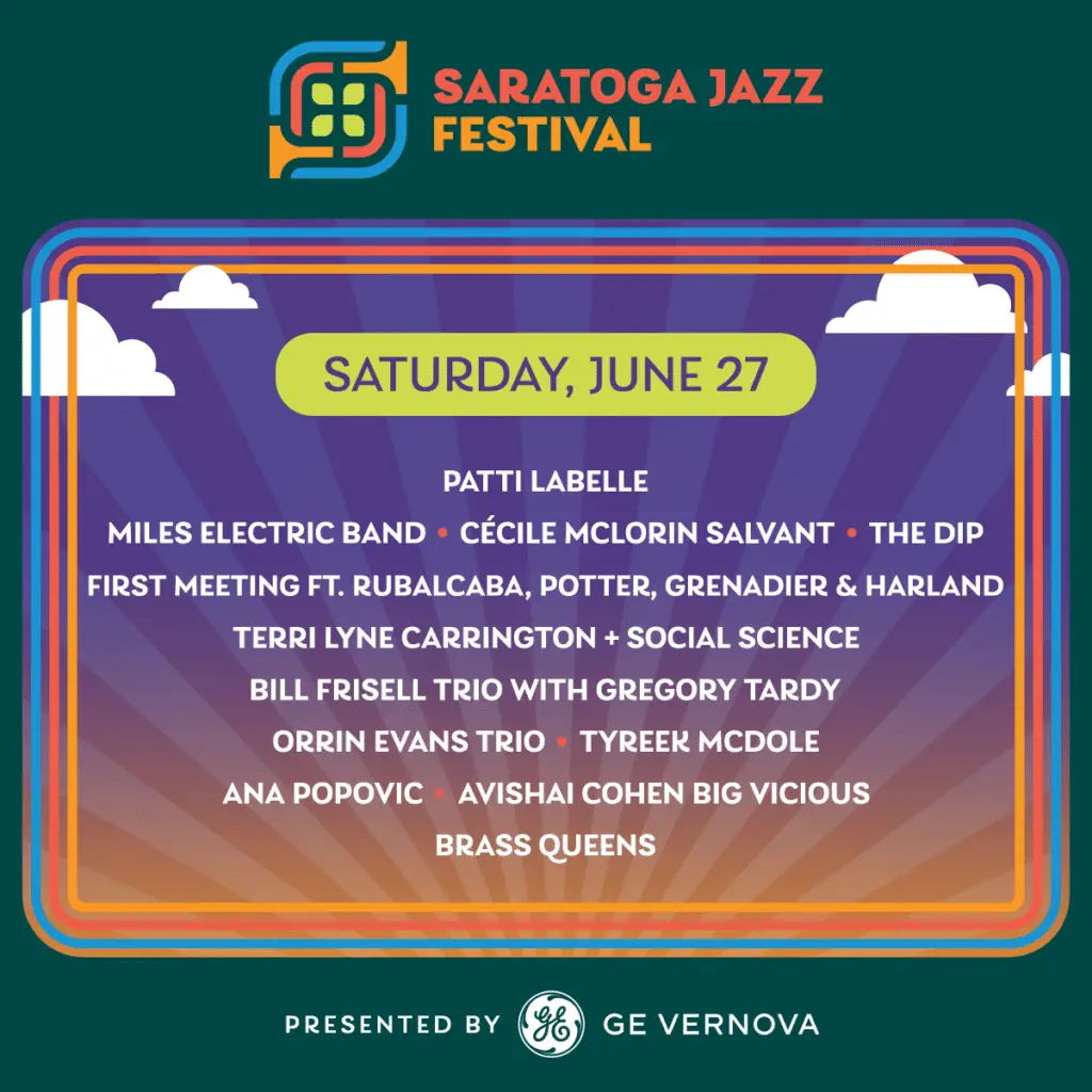 Saratoga Jazz Festival (Saturday) at SPAC | June 27, 2026 Official Poster