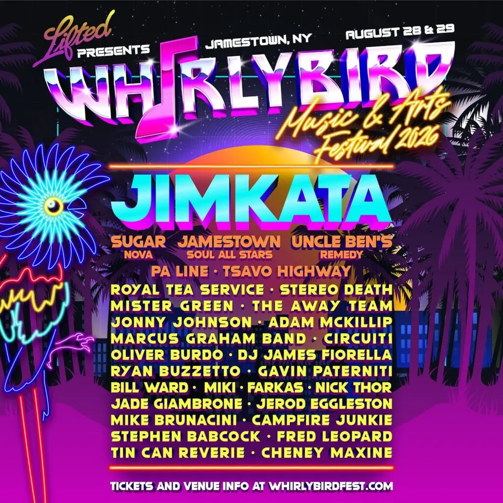 WhirlyBird Music & Arts Festival 2026 Official Poster