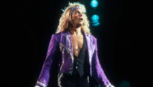 David Lee Roth performing live on stage