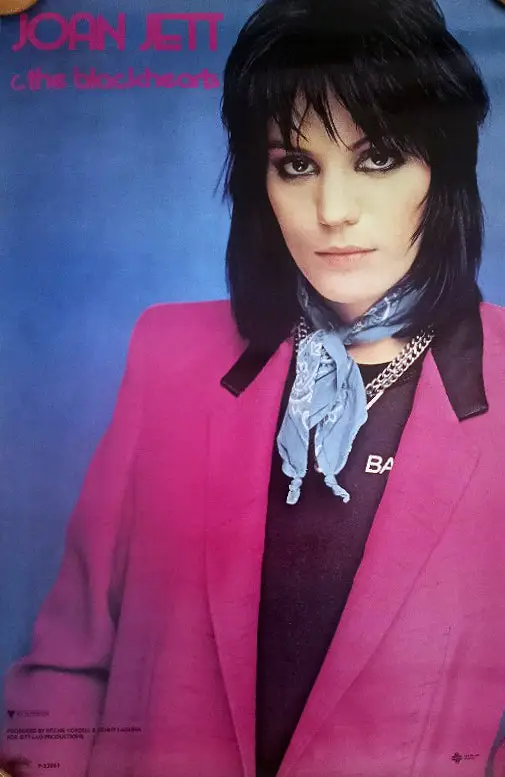 Joan Jett and The Blackhearts — original 1981 Boardwalk Records promotional poster, I Love Rock n Roll era