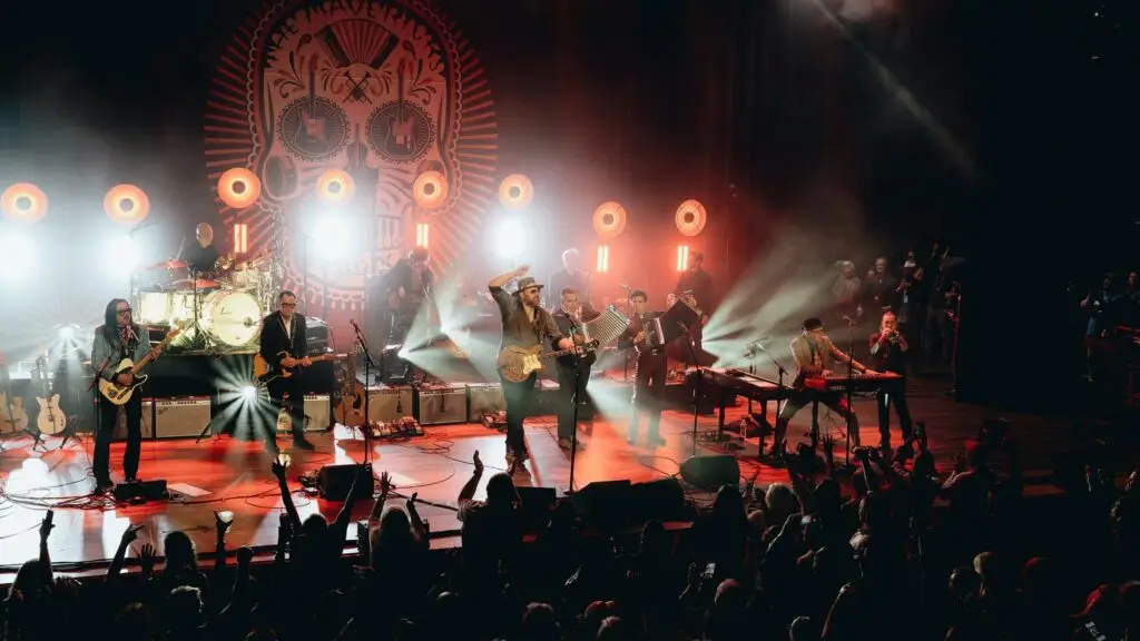The Mavericks performing live on stage at Penn's Peak