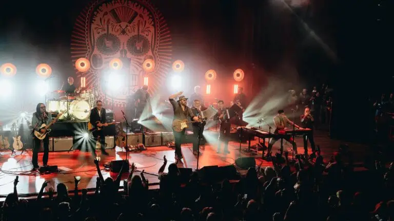 The Mavericks performing live on stage at Penn's Peak