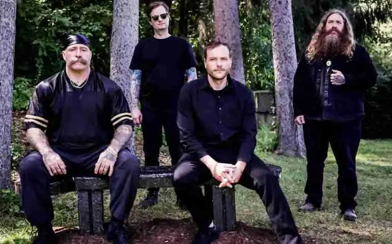 Atomic Rule band members pose outdoors for 2025 press photo