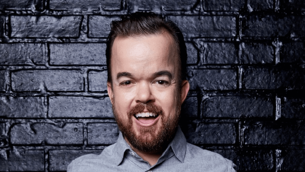 Brad Williams performing stand-up comedy on The Tall Tales Tour at Kodak Center in Rochester