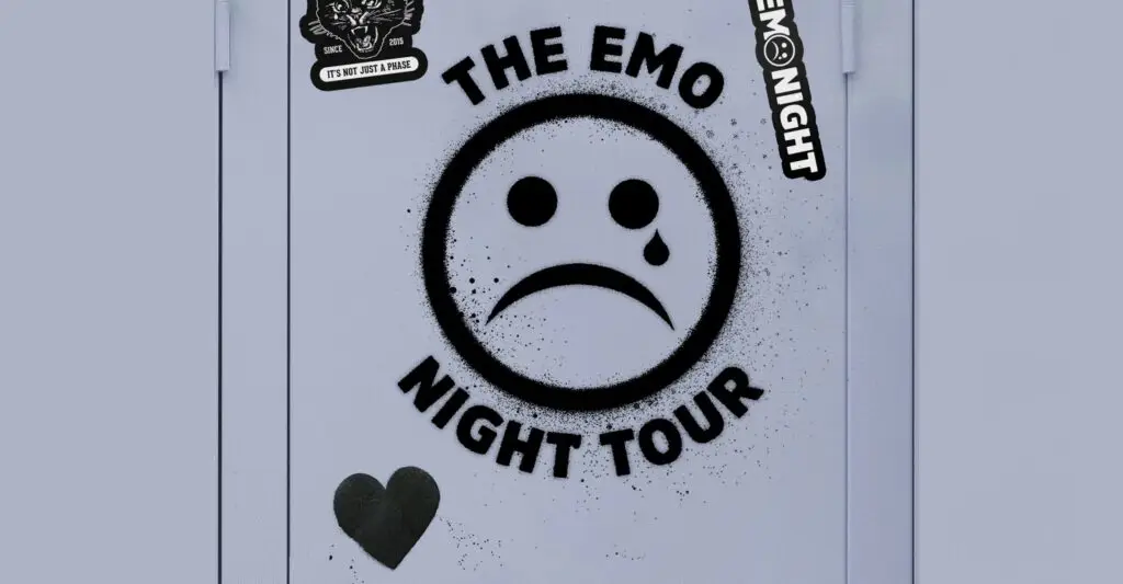 The Emo Night Tour 10th Anniversary — official promotional artwork at Empire Live, Albany