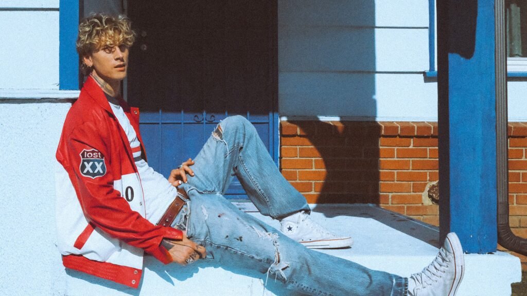 Machine Gun Kelly performs on the Lost Americana Tour at Darien Lake Amphitheater