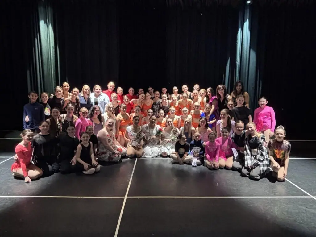 Relevé Dance Company performers on stage at a theater during their annual production