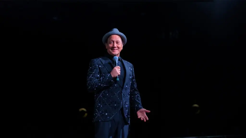 Rob Schneider performs stand-up on stage at Seneca Niagara Resort & Casino