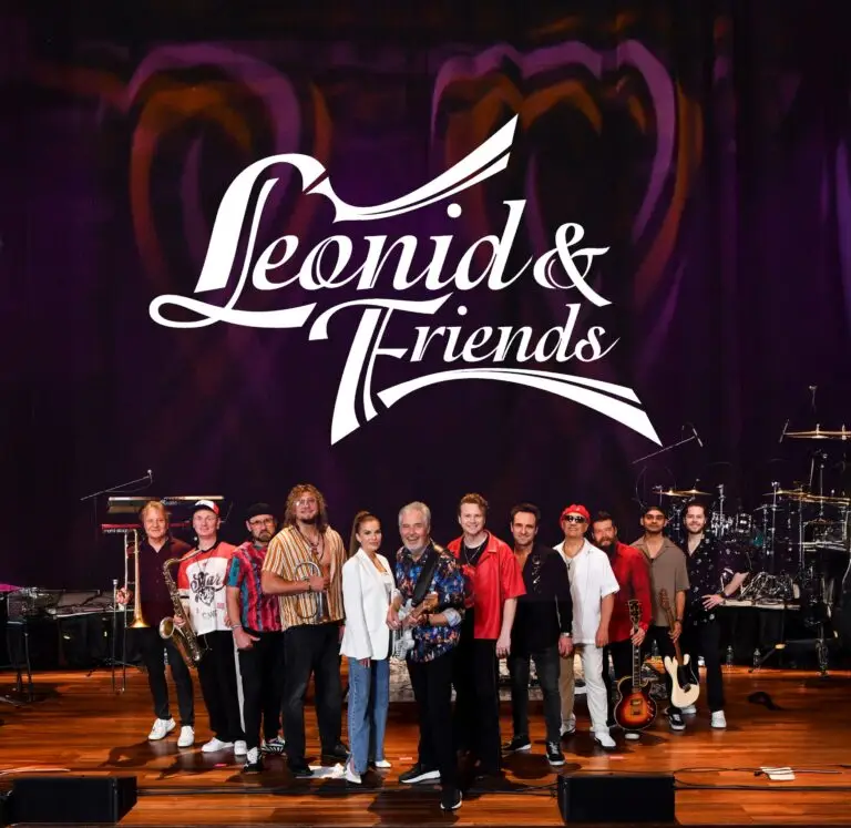 Leonid & Friends 11-piece ensemble performing live on stage at Penn's Peak