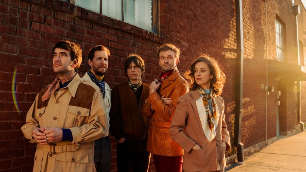 Punch Brothers perform live — Chris Thile and the full quintet in a promotional photo