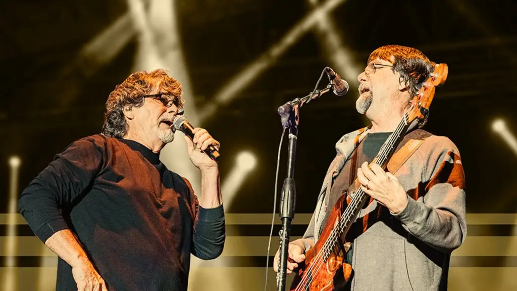 Alabama performs live on stage, Randy Owen and Teddy Gentry at The Pavilion at Montage Mountain