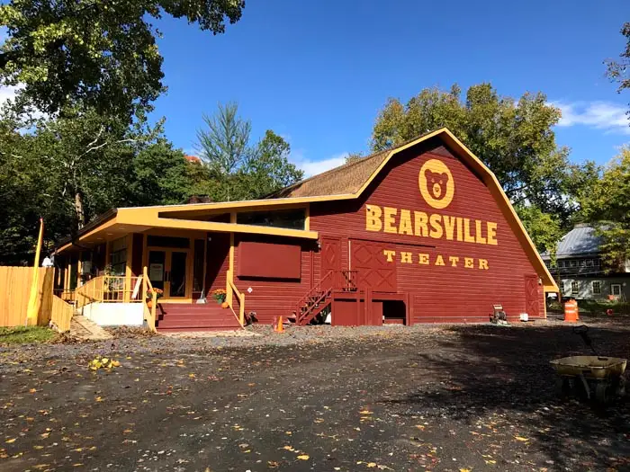 The Bearsville Theater on Route 212, Woodstock NY, photographed January 2026 after Lizzie Vann's $9 million renovation