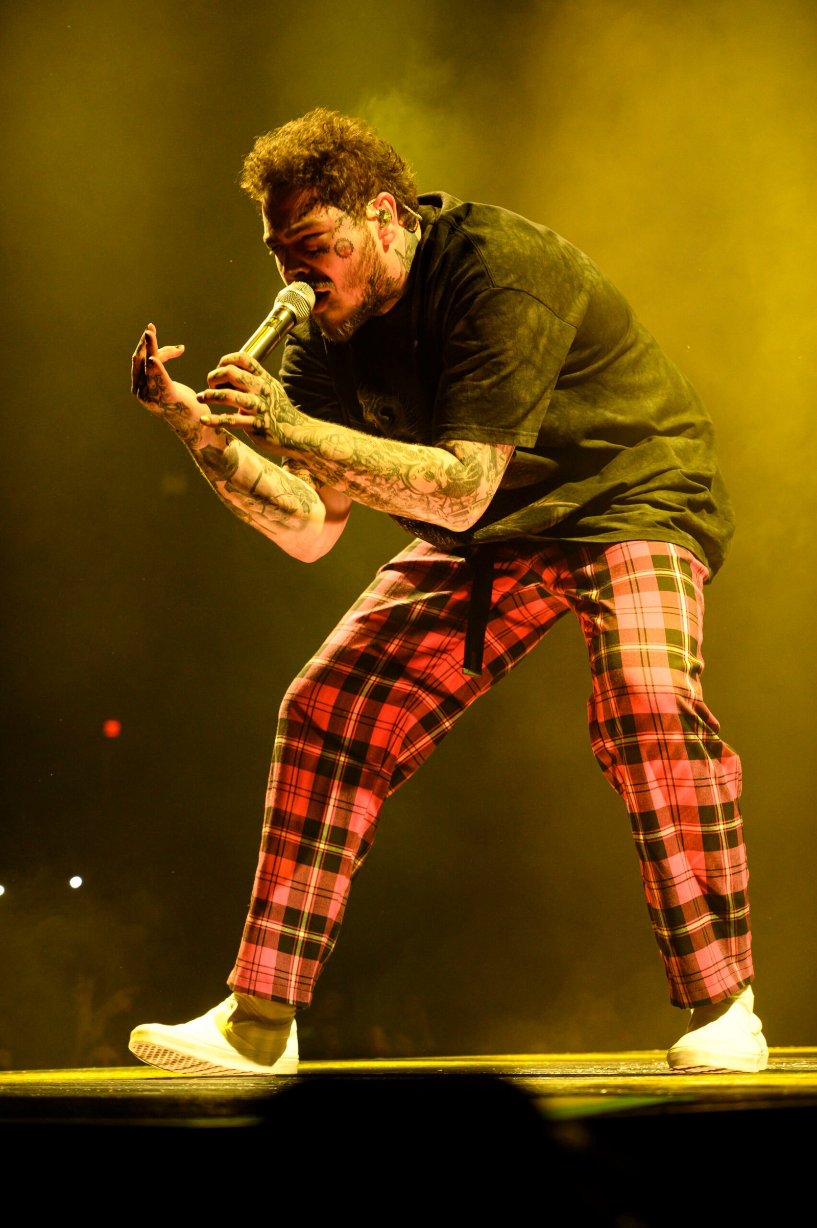 Post Malone, born in Syracuse, performing live.