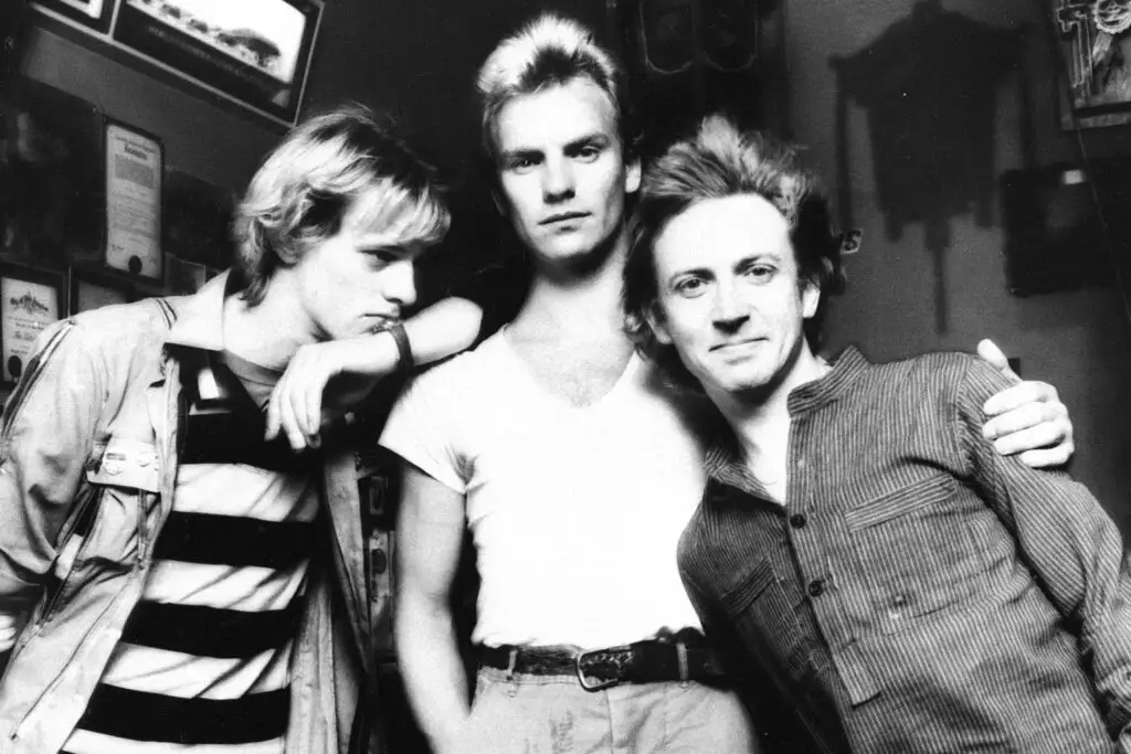 The Police — Sting, Stewart Copeland and Andy Summers in a 1979 publicity photo