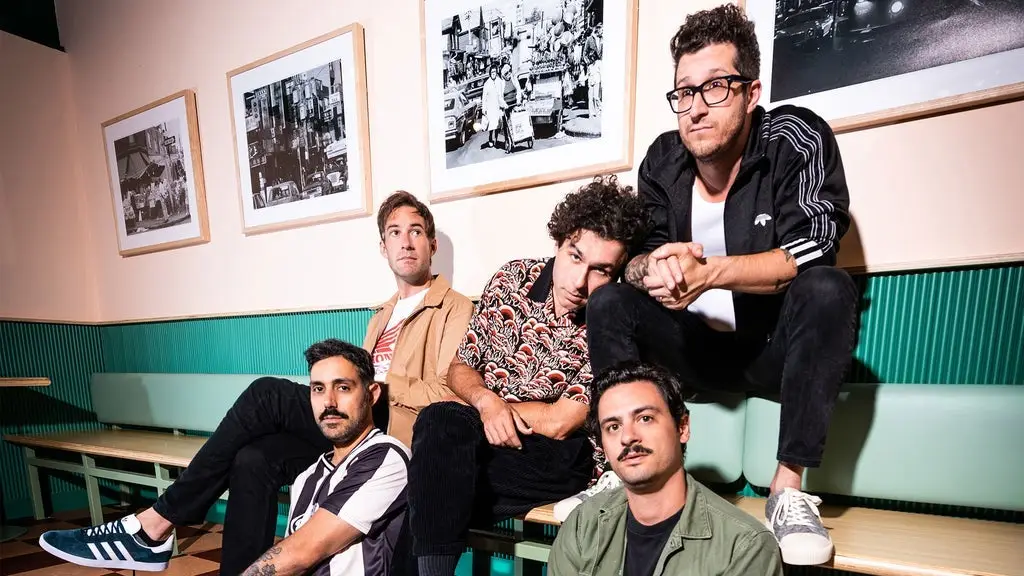 Arkells band photo — the Hamilton rock group performs at Outer Harbor Live at Terminal B on August 15