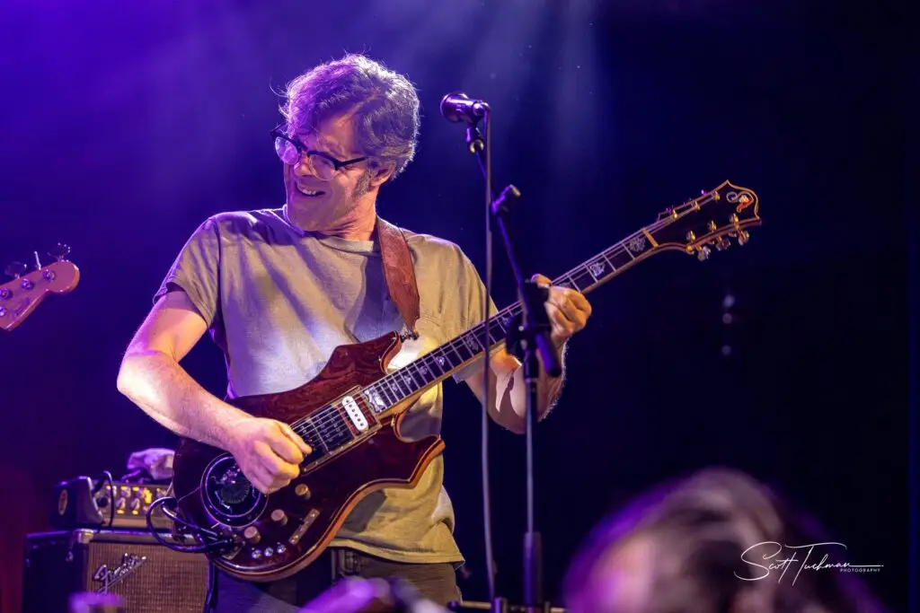 Jerry's Middle Finger lead guitarist Garrett Deloian performing live on stage
