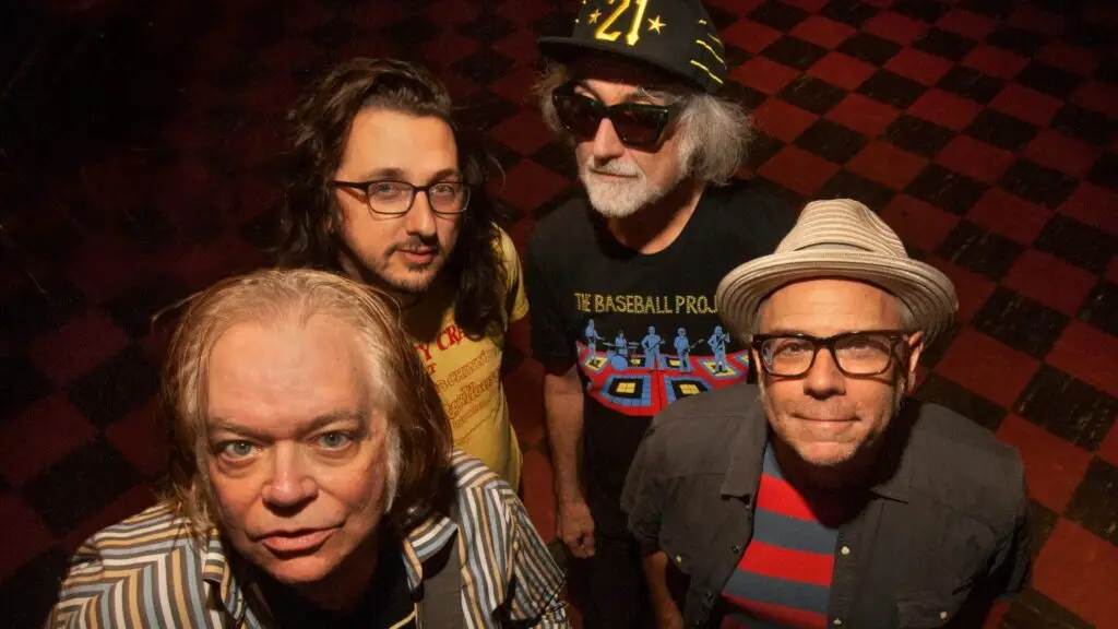 Young Fresh Fellows band portrait — Scott McCaughey, Kurt Bloch, Jim Sangster, and John Perrin