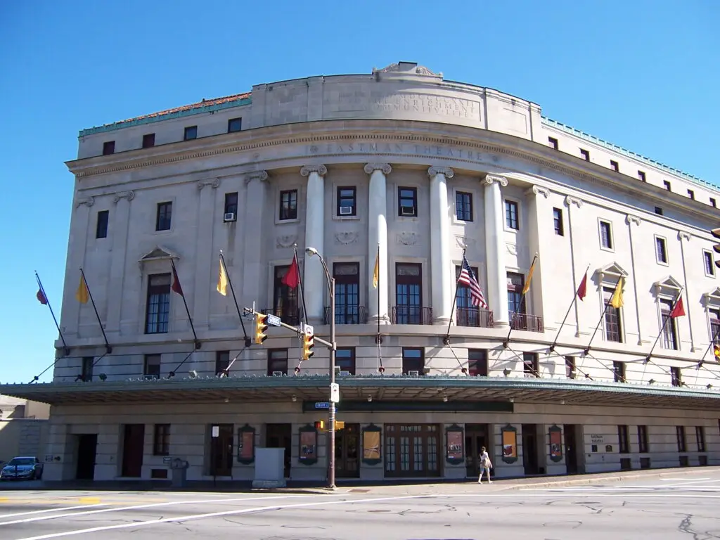 Exterior of the Eastman Theatre in Rochester, New York