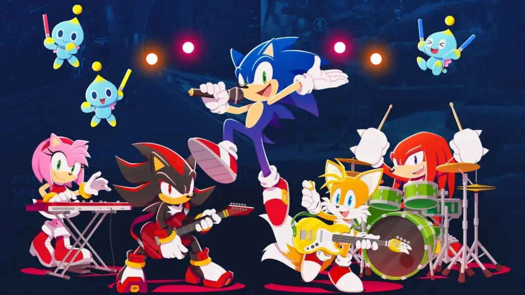 Sonic Live in Concert — Sonic, Shadow, Amy, Tails and Knuckles perform on stage at Landmark Theatre