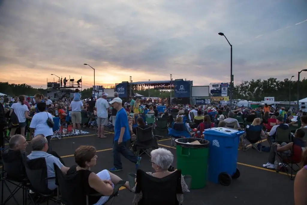 The crowd at the Syracuse Jazz Fest