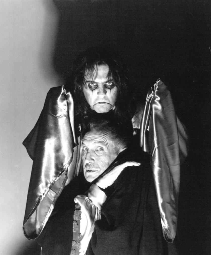 Alice Cooper with Vincent Price, 1975