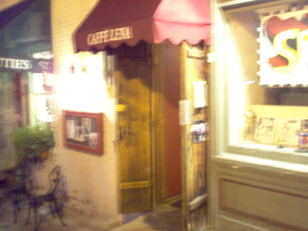 Caffe Lena storefront, Saratoga Springs