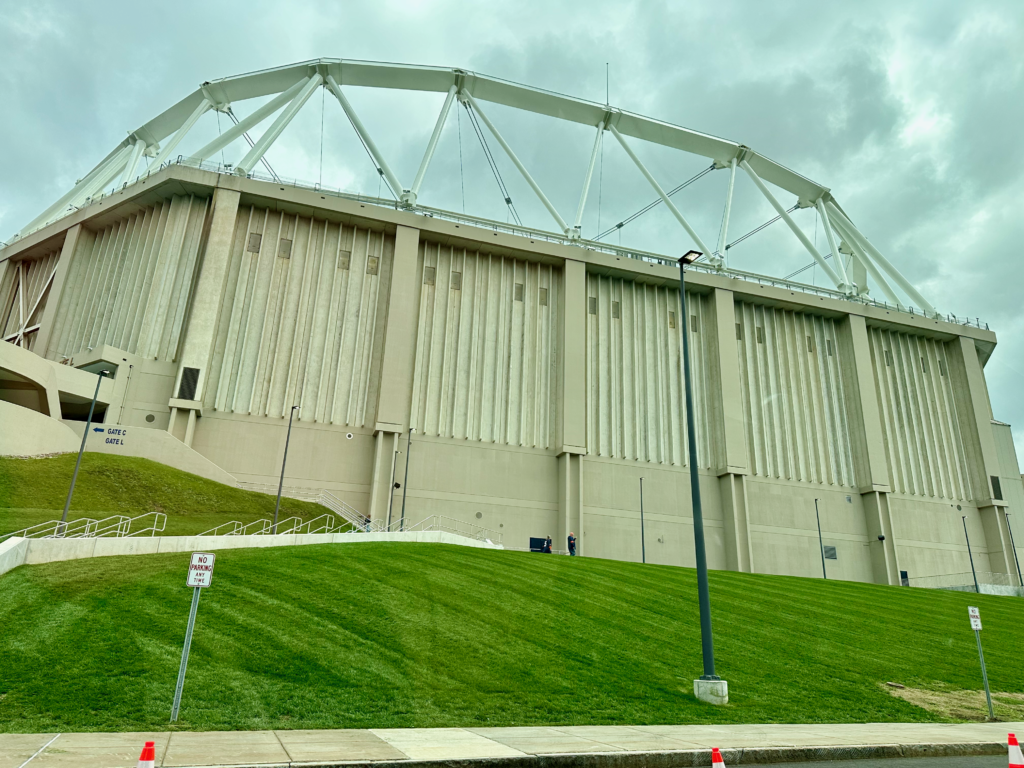Exterior of the JMA Wireless Dome (formerly the Carrier Dome) at Syracuse University
