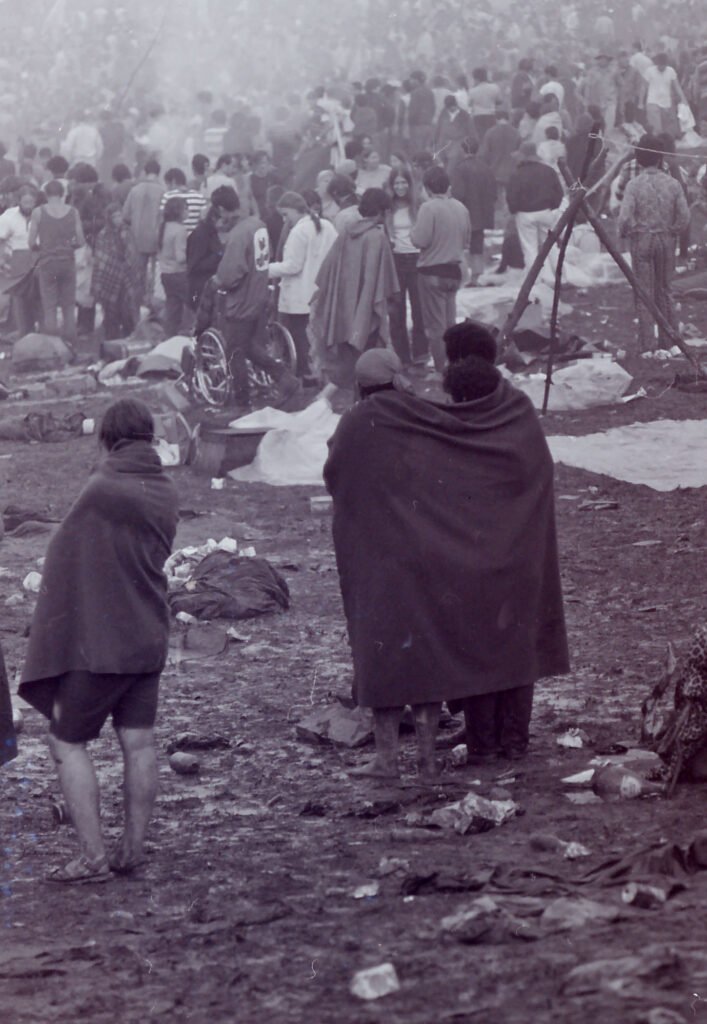 Woodstock festival crowd, August 1969