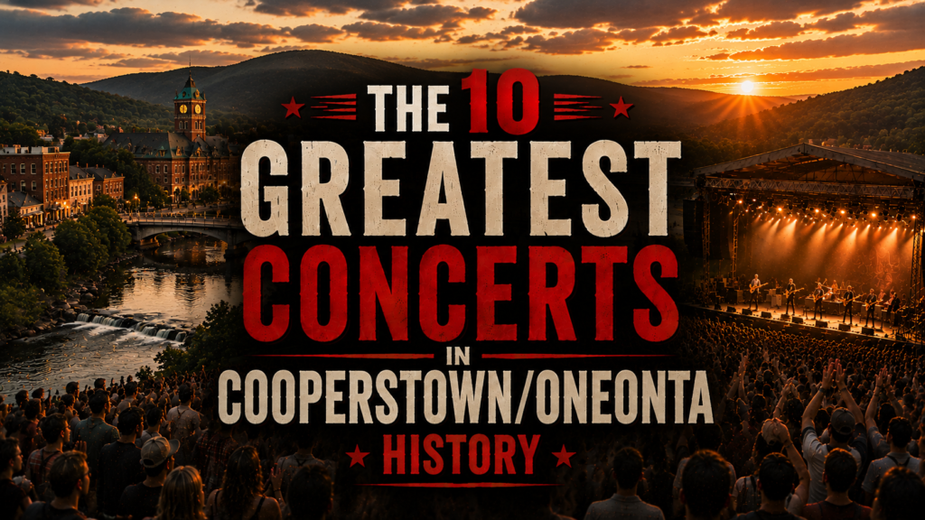 The 10 Greatest Concerts in Cooperstown/Oneonta History